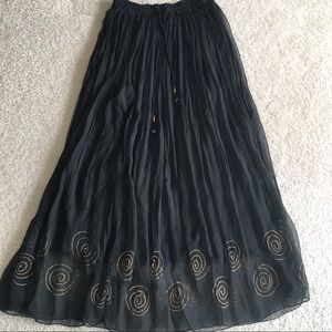 Floor length skirt